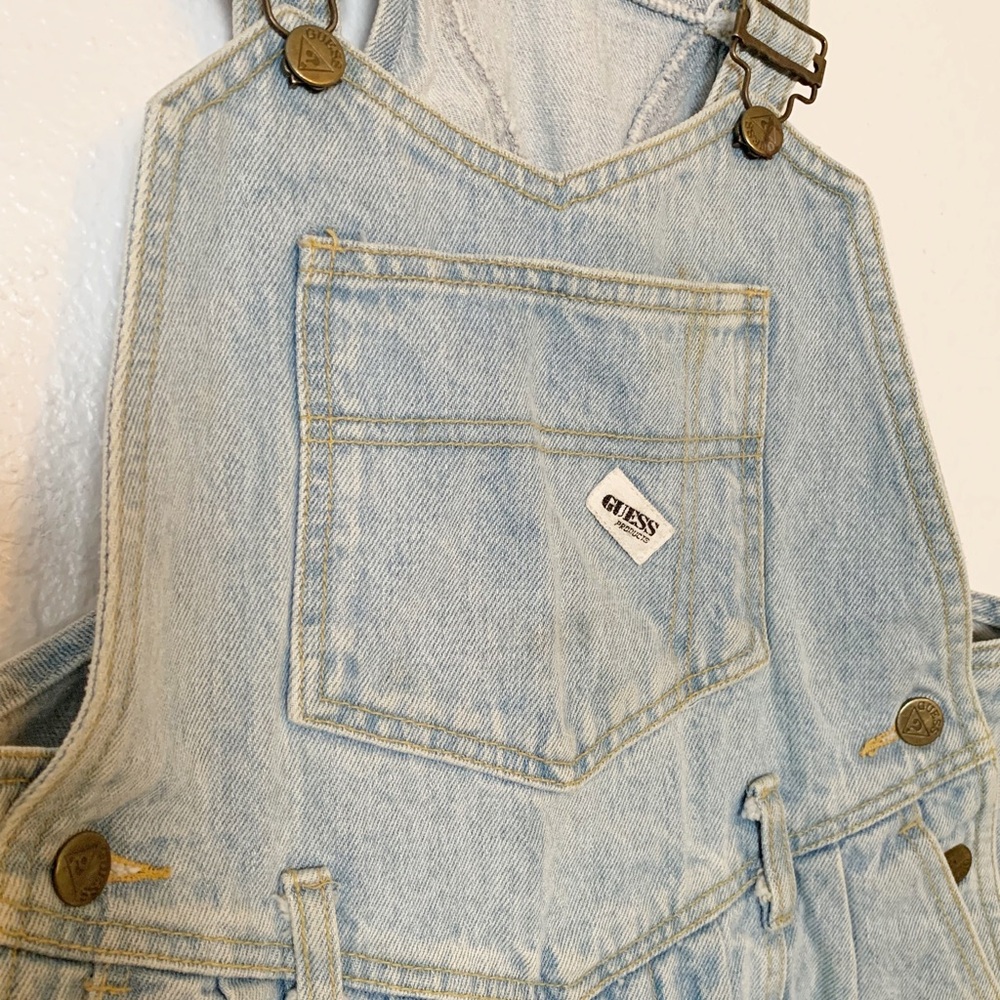 Guess Vintage Women’s Cutoff Overalls Denim M
